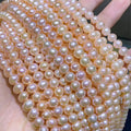 4-8mm White Cultured Natural Real Freshwater Pearl Strand String Beads Wholesale Loose Round Fresh Water