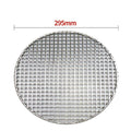 Reusable 295mm Outdoor Barbecue Rack Round 304 Stainless Steel Korean Commercial Barbecue Bbq Accessories Net