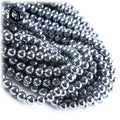 Zhe Ying 100% Terahertz Beads Loose Stone Bracelet Natural Terahertz Round Beads Real Natural Stone Beads for Jewelry Making