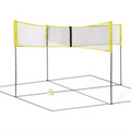 Portable Retailer 4 Way Volleyball Badminton Net 4 square Volleyball Net Four square Volleyball Net