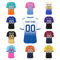 Customized Retro American Football & Rugby Shirts Plus Size Gradient Stitched Breathable Short Sleeve Printed for Adults