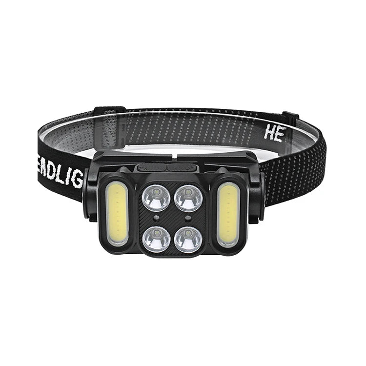 Howlighting COB LED Power Light Induction ABS Usb Rechargeable Head Light Camping Hiking Fishing Headlight 6 Modes Headlamp