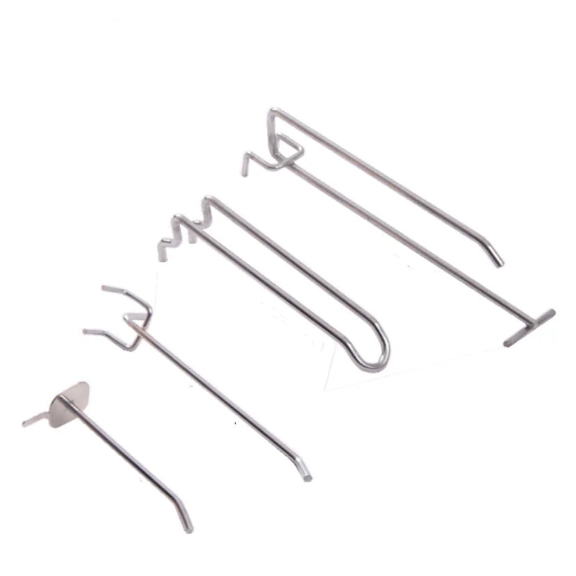 China Supplies Metal Steel Plastic Retail Display Hooks Hanger Metal Slatwall Hook Supplier Cardboard Waterfall Hook
