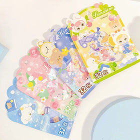 Kirakoko Planner Sticker Decor Paper Cartoon Stationery Laser Sticker Die Cut Adhesive Paper Decals Sticker Cartoon Paper Crafts