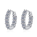 Trendy Earring Designer Exquisite Huggies Earrings Women Classic Moissanite Diamond 925 Sterling Silver Earrings