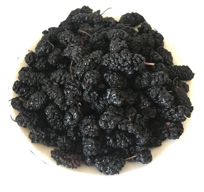 Sang Shen Zi Natural New Dried Mori Fruit Black Edible Dried Whole Mori Fructus for Tea
