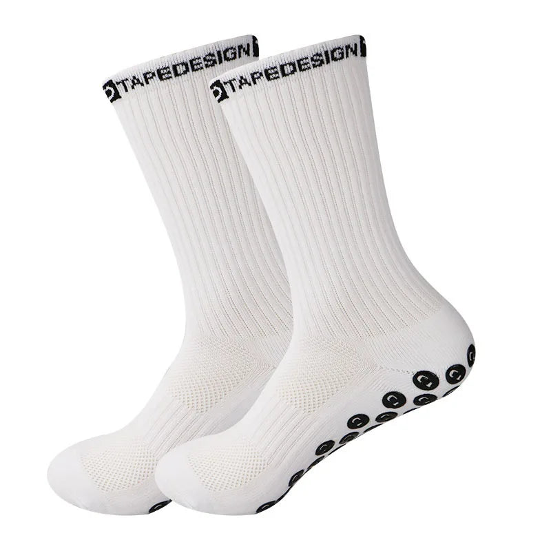 Hot Sales Wholesale Custom Soccer Grip Socks Men Athletic Sports Socks for Football Soccer Cycling With Anti slip Grip Socks