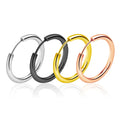 Bridesmaids Gifts Tube Hoop 2mm Thick STAINLESS Steel Dangle Custom Wholesale Fashion Drops Earrings Ear Cuff for Men Jewelry