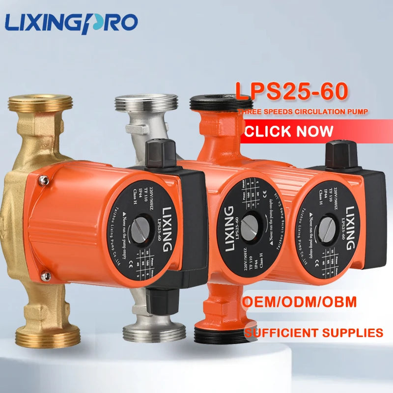 High Efficiency Household Copper Water Pump for Central Heating Automatic Pressure Control Optimal for Temperature OEM