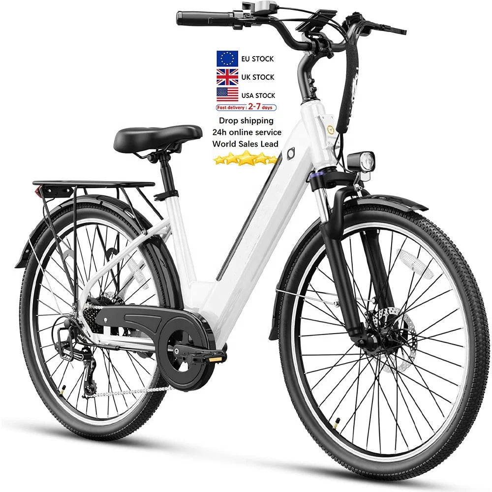 EU Warehouse CS20 VOMO Skinny Spining Bike Factory Direct Price Step Through Electric Bike Skinny Motor Tire Ebike 250w Ebike