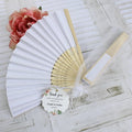 CHEAP White Paper Hand Fan With Names LOGO WEDDING FANS