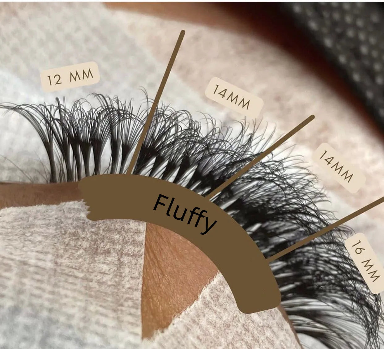 Mink Cashmere Custom Packaging Lash Extension Volume Trays Super Dark Lash Trays Individual Lash Extensions Vendor