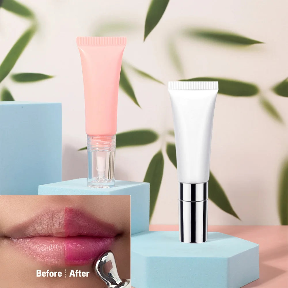 Custom Logo Vegan Private Label Lip Glowy Balm Hydrate Glossy Lightweight Moisturize & Tint With Shea Butter Lip Gloss Balm