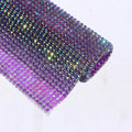 24 * 40cm Super Shiny New Jelly AB Rhinestone Bed Sheet Rhinestone Mesh Decoration