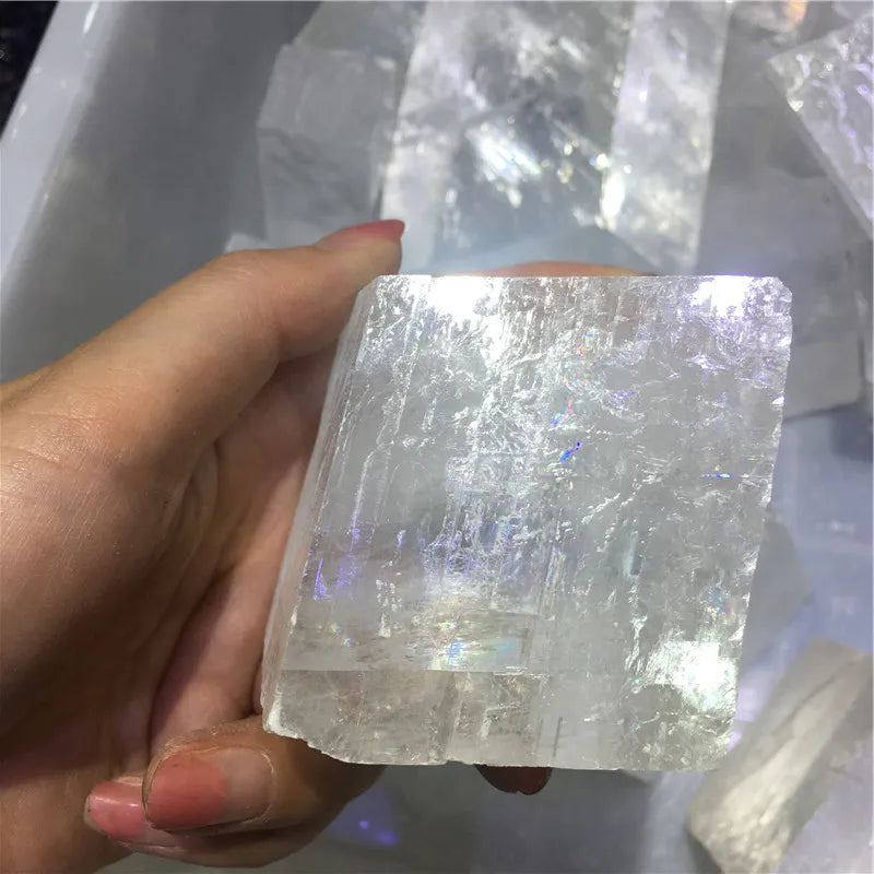 Wholesale Natural Rough Quartz Raw Stone White Calcite Crystal