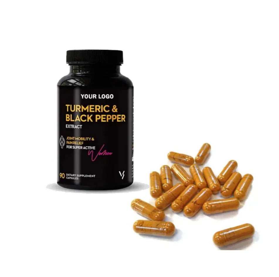 Turmeric Curcumin Herbal Supplements Energy-Providing Nutrition Capsules 500mg 60 Capsules/Bottle