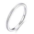OAHLAN 2mm Thin Tungsten Ring Women Polished Rose Gold Silver Color Matt Tungsten Wedding Rings Fashion Jewelry Dropshipping