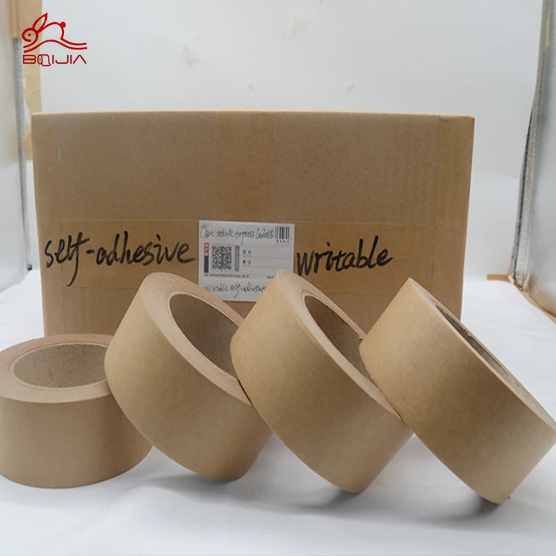 Cheap Custom Printed Eco- Friendly Writable Kraft Paper Gummed Tape