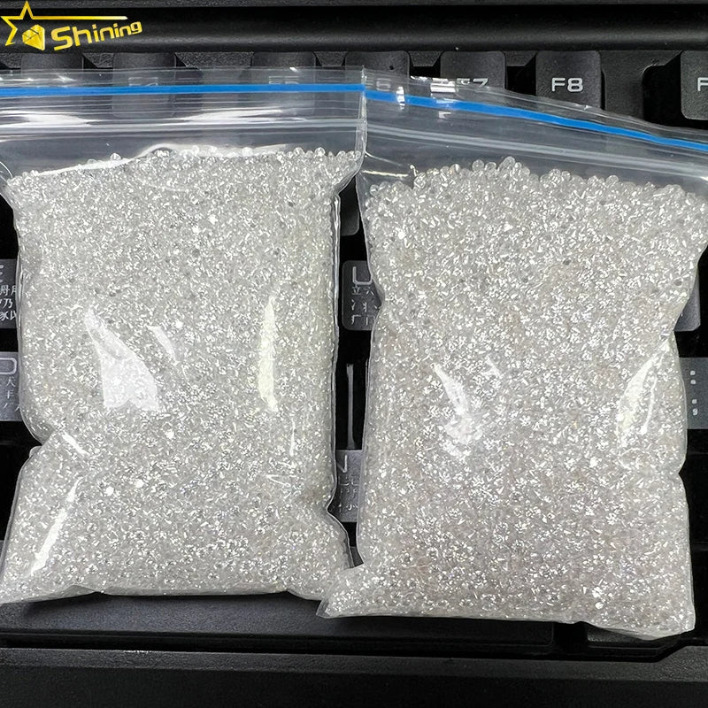 Factory Outlet Auto-machine Cut Round Melee Synthetic Loose Melee Moissanite Stones Fast Delivery GRA Certificate Moissanite
