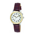English Golden Ladies Talking Wrist Watch With Date Loud Alarm Clock Visually Impaired and Blind People