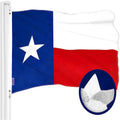Wholesale Promotional 3X5Ft Polyester Vivid Color and Fade Proof Canvas Header Double Stitched Brass Grommets Texas State Flag