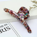 Fashionable Women Hair Accessories Large Big Size 10.5cm Hair Clip Wholesale Tortoise Acetate Cross Hair Claws