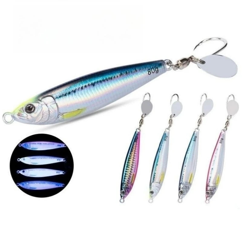 Fishing Lure Sinking Saltwater Jig Lures Jig Lure 40g 60g 80g Shore Casting Jigging Baits