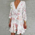 S-4XL Lace V Neck Cover Ups Wholesale Thin Bikini Cover Ups Custom logo Printed Skirts Factory Directly