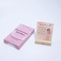 Affirmation Cards for Women-Daily Inspirational and Motivational PINK Paper Magnetic Box and Wooden Stand Included