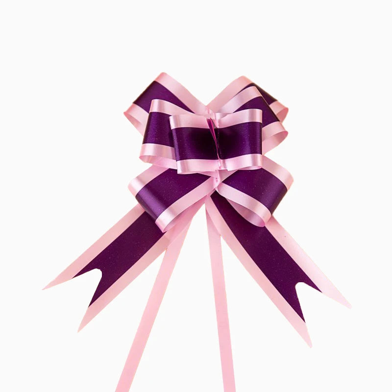 30# Floral Lridescent Pull Bow Ribbon for Gift Packaging Box Flower Decorative Wholesale Nylon Satin Organza Pull Bow Ribbon