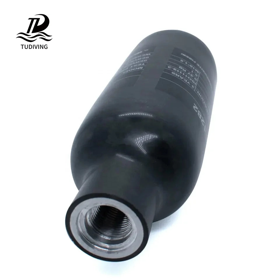 TUDIVING Factory Prices High Strength Layer HPA Small 0.3L 4500psi 300bar 30mpa PCP Paintball Gas Cylinder Carbon Fiber Air Tank