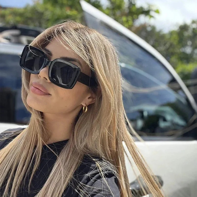 Wholesale Price Narrow Frame Sunglasses Square Frame Sunglasses for Women Premium Style Fashionable Sun Glasses