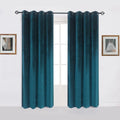 DaiRui Modern Solid Velvet Curtains Bedroom Living Room Custom Size Blackout Curtain