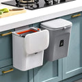 7 L 9 L Standing Kitchen Cabinet Door Hanging Garbage Can Wall-Mounted Recycling Basket Lid Plastic Kitchen Bag Packaging