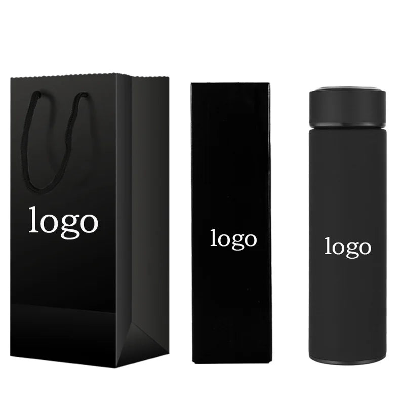 Promotional Gifts with logo Branded Smart Bottle Wall Vacuum Insulated Steel Water Drink Metal Bottles