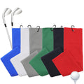 Microfiber Waffle Golf Towel Personal DIY Custom Embroidered Square Adult Size Grommet Hook Handmade Eco-Friendly Sports