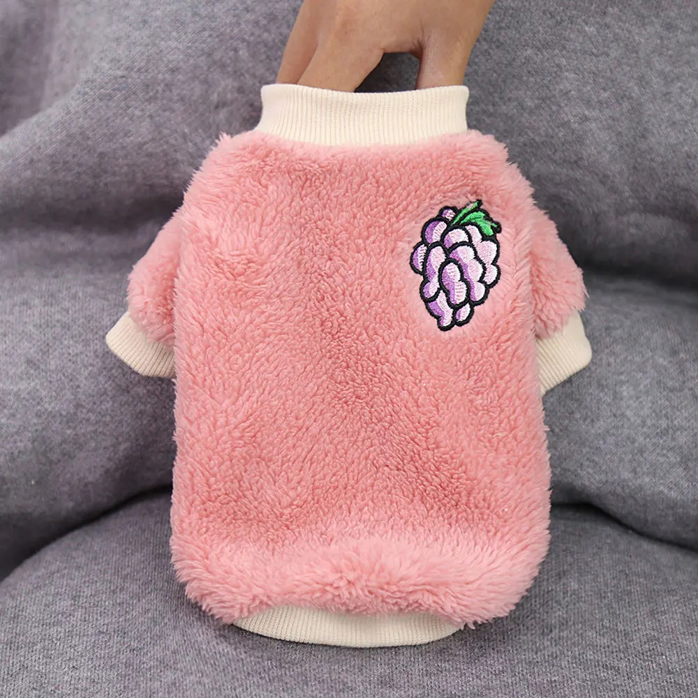 Wholesale Stocked Warm Fleece Pet Cat Winter Clothes