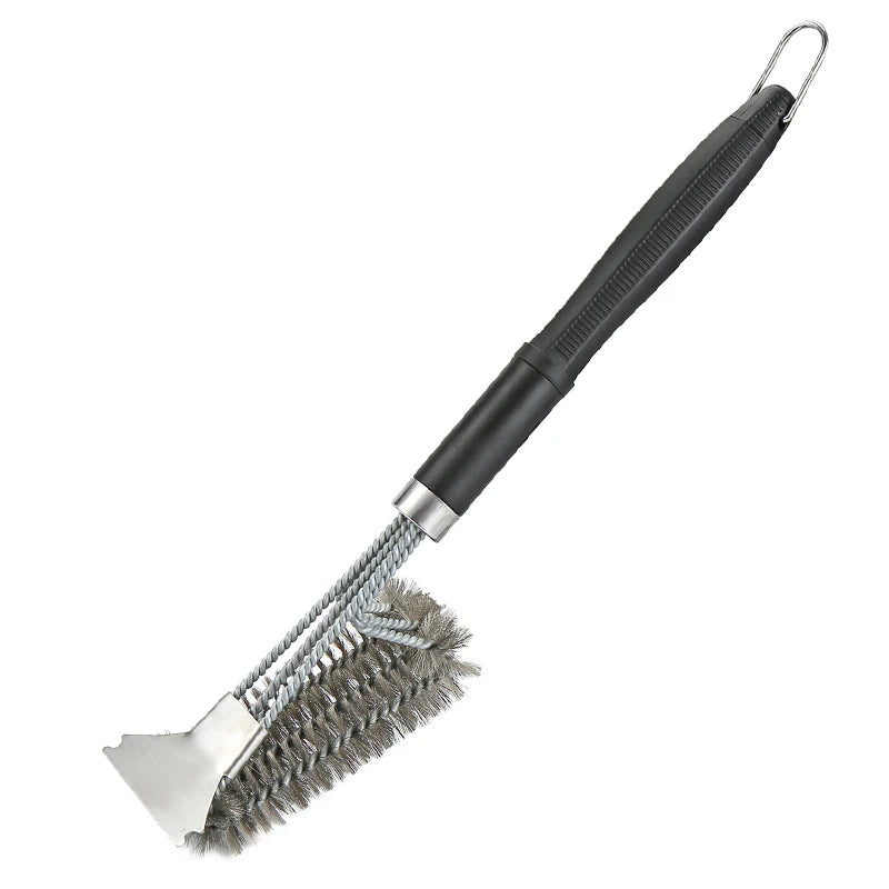 Barbecue Accessories Stainless Steel Bbq Cleaning Brush Barbecue Grill Brush with Scraper