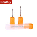 DouRuy Grade-A Carbide Single Flute End Mill for Woodworking Tools Wood Cutting Tool Cnc Milling Cutter Wood Milling Cutter