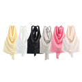 KP&ZA One-Short Female Tank Tops Sexy Halter Neck Bow Tied Backless Sequined Decoration Sleeveless Camis Breathable