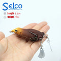 Selco 65Mm 16G Metal Propeller Frog Leg Fishing Lure Duck Spinner Soft Frog Lure Soft Cheapest Top Water Soft Frog Lur