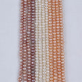 Zhuji Natural 4-5mm White Pink Purple Freshwater Pearls Beads Loose Color Strands for Jewelry and Jewelry Making