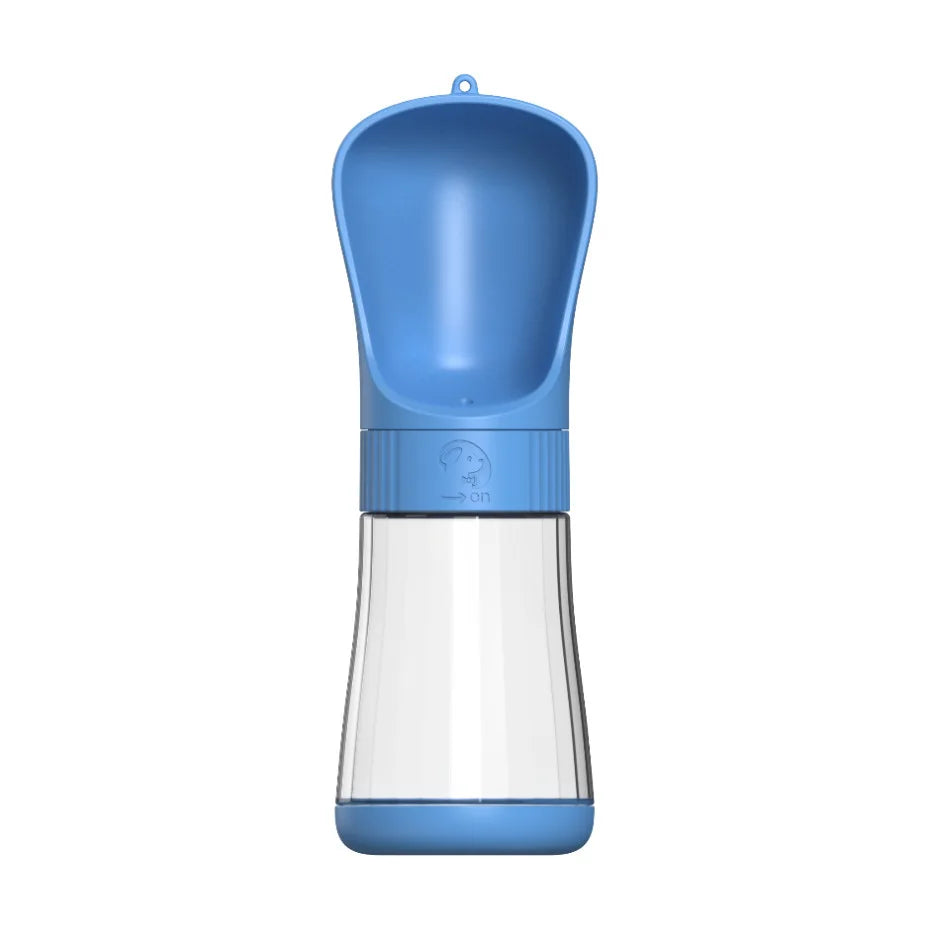 New Eco-Friendly Plastic 3 in 1 Portable Dog Water Bottle Feeder Function 350ml/510ml Capacity Square Design for Outdoor Travel