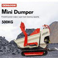 Mini Crawler Dumper Truck Mini Dumper Tracked 500kg Tipper Transport Vehicle Concrete diesel Site Small Dumper
