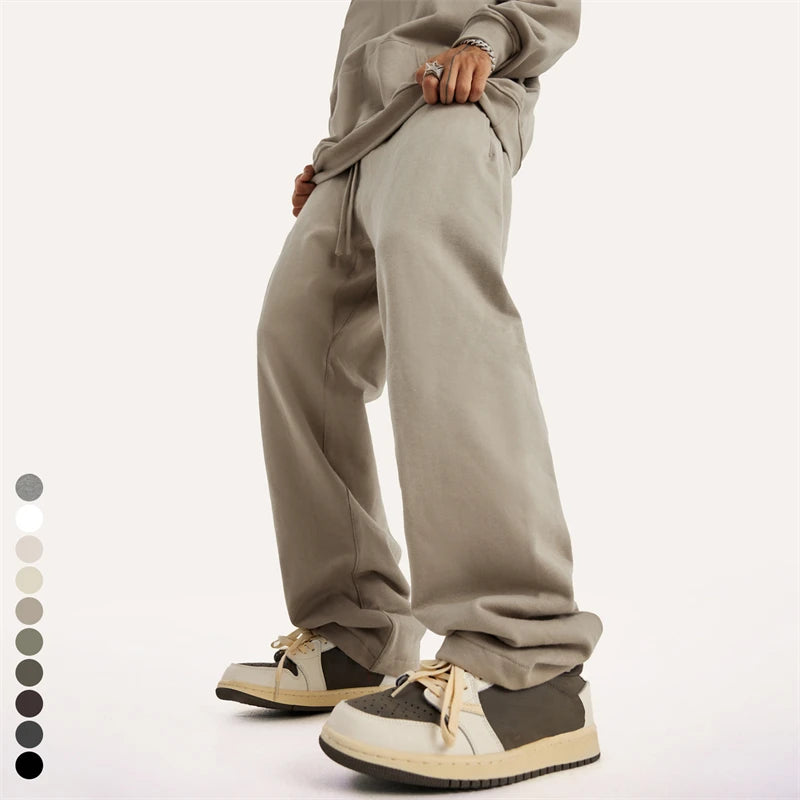 Fashionable Streetwear Men's Jogger Pants Custom Logo Loose Fit Oversized Sweatpants