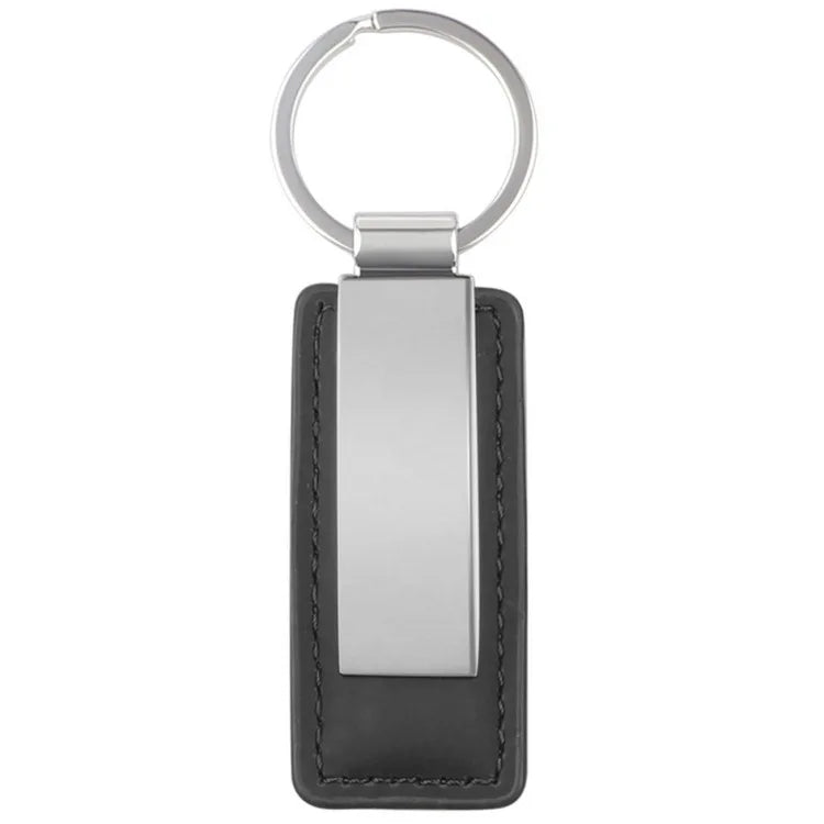 Wholesale UV Printed PU Leather Keychain Lanyard with Zinc Alloy Metal Spot Leather Keychain