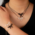 Go2boho 18K Gold Plated Hand Chain Copper Delicate New Bow Butterfly Jewelry Adjustable Beaded Bracelet  for Women Holiday Gift