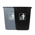 Customized Square Plastic Eco-Friendly Outdoor Recycling Garbage Bin Open Top Structure for Restaurant Kitchen Office Use