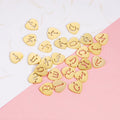 Custom Steel Alphabet Letters Necklace Accessory Charms Gold Initial Letter Pendants Heart Charm Letters for Jewelry Making