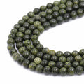 Wholesales Loose Gemstone 6mm 8mm 10mm Natura Russian Serpentine Stone Loose Beads Beads for Jewelry Making